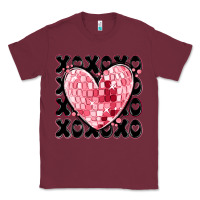 Burgundy xoxo heart valentine's day Classic Tee - MaliasSmallBusiness
