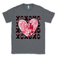 Charcoal Heather xoxo heart valentine's day Classic Tee - MaliasSmallBusiness