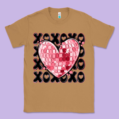Xoxo Heart Valentine's Day Classic Tee Designed By Maliassmallbusiness