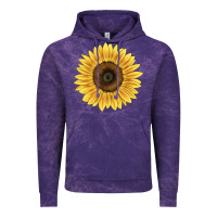 Cloud Purple giganteus sunflower Vintage Hoodie - LillyAllenDesigns