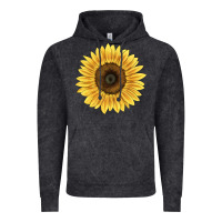 Vintage Black giganteus sunflower Vintage Hoodie - LillyAllenDesigns