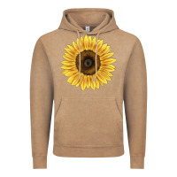 Vintage Coffee giganteus sunflower Vintage Hoodie - LillyAllenDesigns