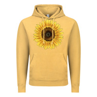 Vintage Mustard giganteus sunflower Vintage Hoodie - LillyAllenDesigns