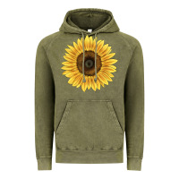 Vintage Olive giganteus sunflower Vintage Hoodie - LillyAllenDesigns