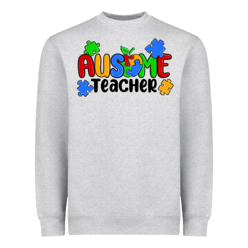 Ausome Teacher Heavyweight Sweatshirt by MaliasSmallBusiness | Teevron