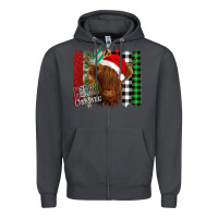 Smoke Merry Christmas Cow Zipper Hoodie - Bettercallsaul
