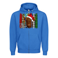 True Royal Merry Christmas Cow Zipper Hoodie - Bettercallsaul