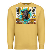 Antique Gold black angus Premium Sweatshirt - TumblerDesignByShophia