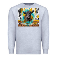 Heather Grey black angus Premium Sweatshirt - TumblerDesignByShophia