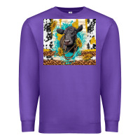 Purple black angus Premium Sweatshirt - TumblerDesignByShophia