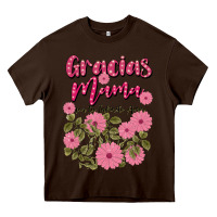 Chocolate Brown gracias mama por tu infinito amor Heavy Core Tee - JahusDesignShop