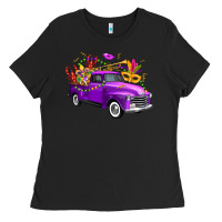 Black mardi gras truck king's cake Ladies Tee - FaDigitalArtStudio