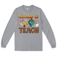 Heather Grey ready to teach Long Sleeve Tee - NancyCooperArtShop
