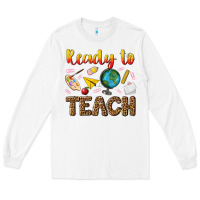 White ready to teach Long Sleeve Tee - NancyCooperArtShop