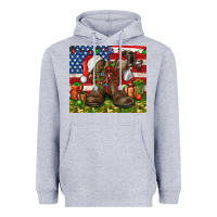 Heather Grey Army Veteran Boots Christmas Tumbler 4th of july Heavyweight Hoodie - HowdyJamesFarm