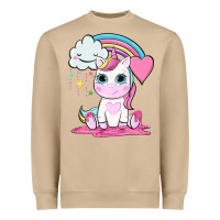 Mushroom cute unicorn and rainbow Heavyweight Sweatshirt - NancyCooperArtShop