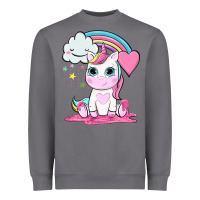 Storm cute unicorn and rainbow Heavyweight Sweatshirt - NancyCooperArtShop