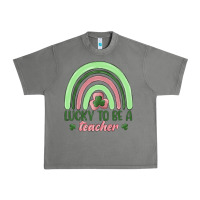Tornado lucky to be a teacher Urban Heavy Tee - MaliasSmallBusiness
