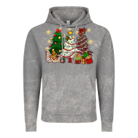 Cloud Rock Cake Christmas trees Vintage Hoodie - NancyCooperArtShop