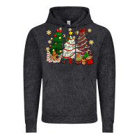 Vintage Black Cake Christmas trees Vintage Hoodie - NancyCooperArtShop