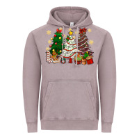 Vintage Zinc Cake Christmas trees Vintage Hoodie - NancyCooperArtShop