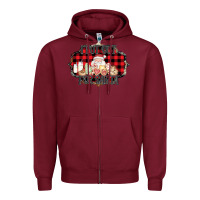Burgundy I put out for Santa Zipper Hoodie - Bettercallsaul