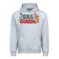 Heather Grey nail queen bbs Urban Hoodie - BundleAndBundleShop