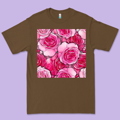 Valentines Day All Dress Up Roses Seamless Pattern Premium Tee Designed By Bundleandbundleshop