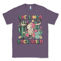 Lavender she kinda buck wild Classic Tee - MaliasSmallBusiness