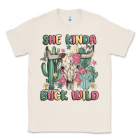 Natural she kinda buck wild Classic Tee - MaliasSmallBusiness