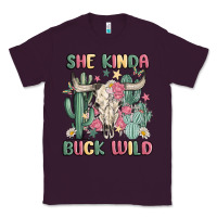 Plum she kinda buck wild Classic Tee - MaliasSmallBusiness