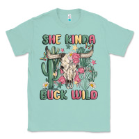 Seafoam she kinda buck wild Classic Tee - MaliasSmallBusiness