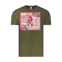 Vintage Olive cancer words Vintage Tee - MaliasSmallBusiness