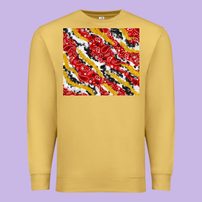 Bandana And Cowhide Pattern Premium Sweatshirt Designed By Tumblerdesignbyshophia