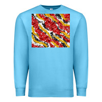 Ocean Blue bandana and cowhide pattern Premium Sweatshirt - TumblerDesignByShophia
