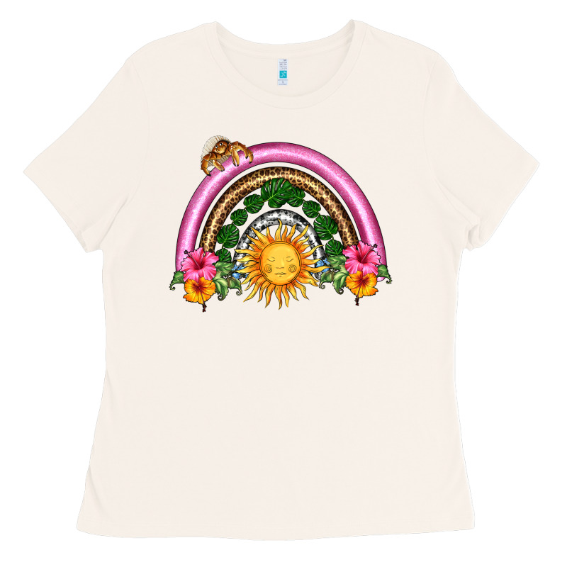 Summer Sun Rainbow Ladies Tee by HRA Design Shop | Teevron