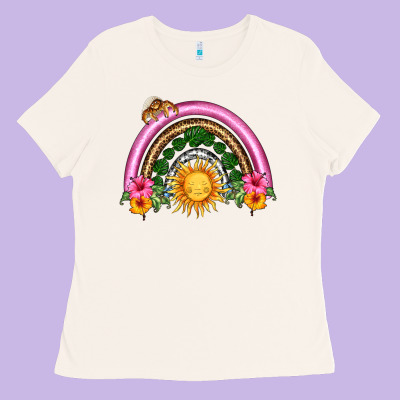 Summer Sun Rainbow Ladies Tee Designed By Hra Design Shop