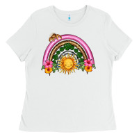 White summer sun rainbow Ladies Tee - HRA Design Shop