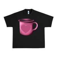 Black Valentine's Day heart mug Urban Heavy Tee - AdoDesignShop