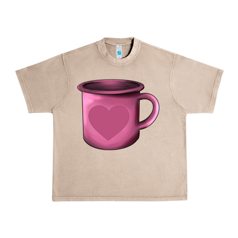 Valentine's Day Heart Mug Urban Heavy Tee by AdoDesignShop | Teevron