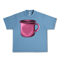 Pebble Blue Valentine's Day heart mug Urban Heavy Tee - AdoDesignShop