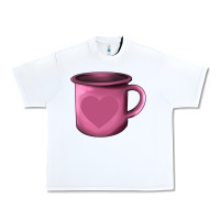 White Valentine's Day heart mug Urban Heavy Tee - AdoDesignShop