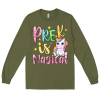 Army Green pre k is magical Long Sleeve Tee - NancyCooperArtShop