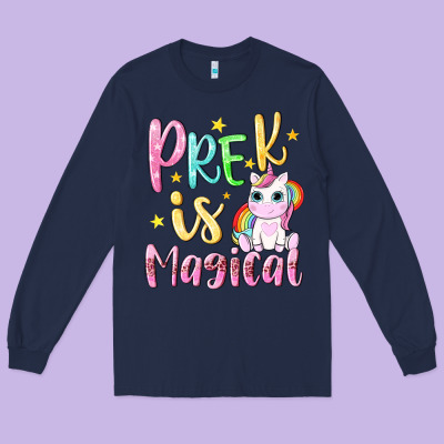 Pre K Is Magical Long Sleeve Tee Designed By Nancycooperartshop