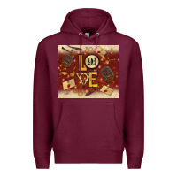 Burgundy wizard love Premium Hoodie - TumblerDesignByShophia