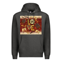 Charcoal Heather wizard love Premium Hoodie - TumblerDesignByShophia