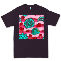 Plum valentines day turquoise gemstone  and hearts Premium Tee - BundleAndBundleShop