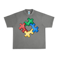 Tornado autism puzzle Urban Heavy Tee - MaliasSmallBusiness