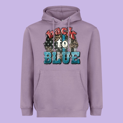 Back To Blue 4th Of July Heavyweight Hoodie Designed By Howdyjamesfarm