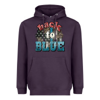 Plum Back to blue 4th of july Heavyweight Hoodie - HowdyJamesFarm